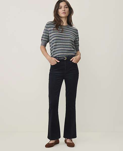 Petite Weekend Cropped Boot Pant in Corduroy