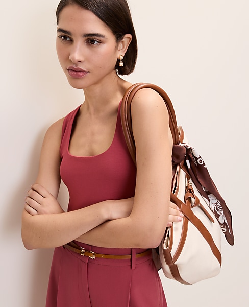 Square Neck Tank Top - Rose Clay