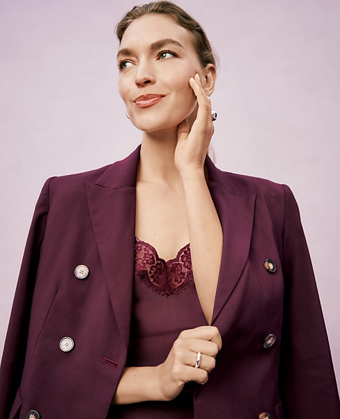 The Fitted Long Double Breasted Blazer