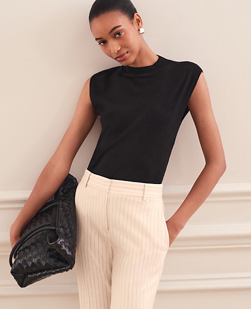 Petite Refined Mock Neck Sweater Shell