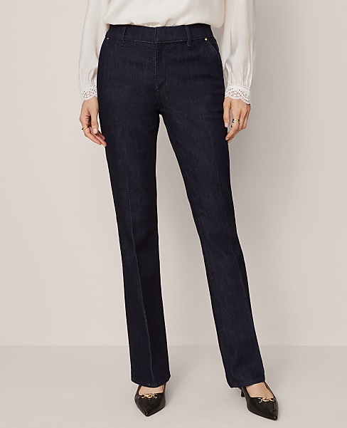 Petite Mid Rise Boot Jean in Classic Rinse Wash — Curvy Fit