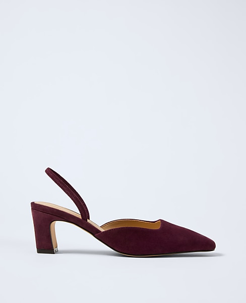 Suede Slingback Pump