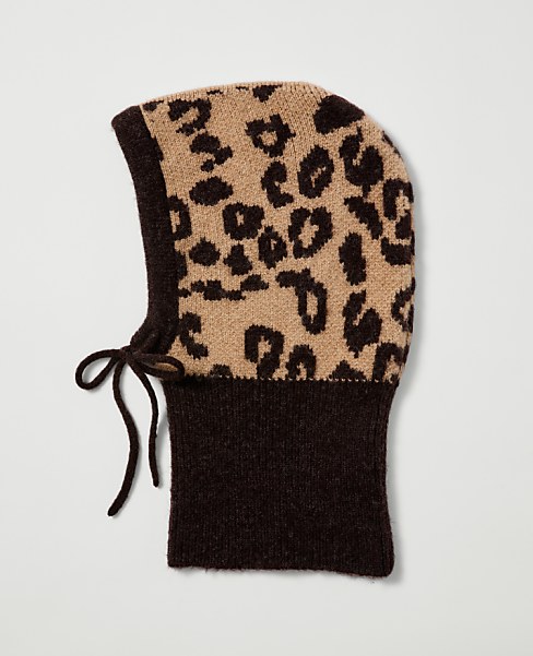 Weekend Animal Print Balaclava - Brown Multi