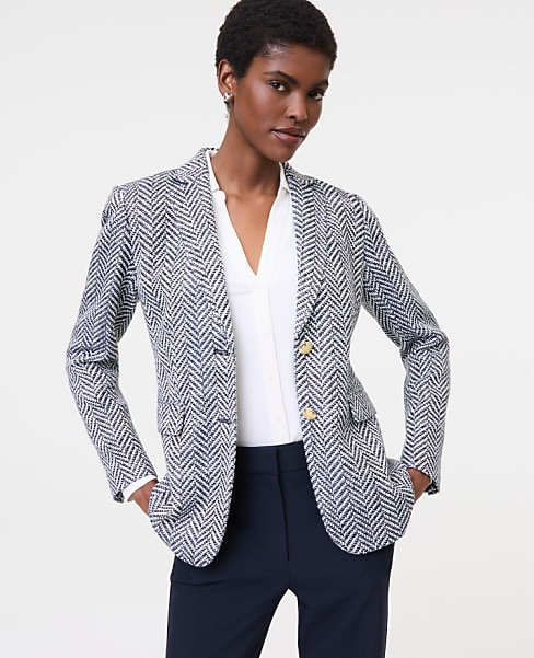 The Greenwich Blazer in Herringbone Tweed