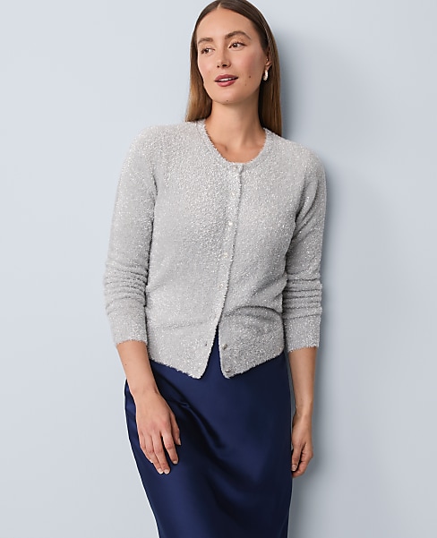 Petite Shimmer Ann Cardigan