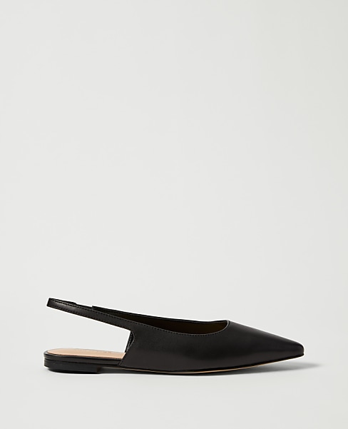 Leather Slingback Flat