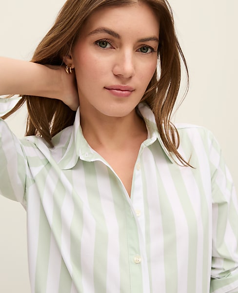 Weekend Striped Relaxed Perfect Shirt