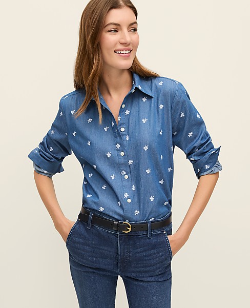 Weekend Chambray Relaxed Perfect Shirt