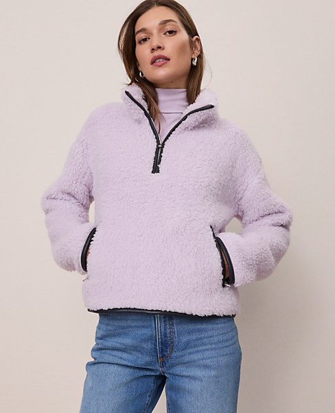 Weekend Half-Zip Sherpa Pullover