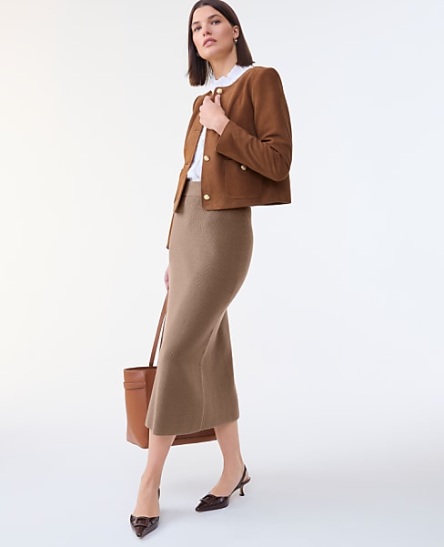 Ribbed Sweater Skirt