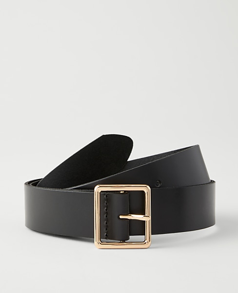 Leather Square Buckle Belt