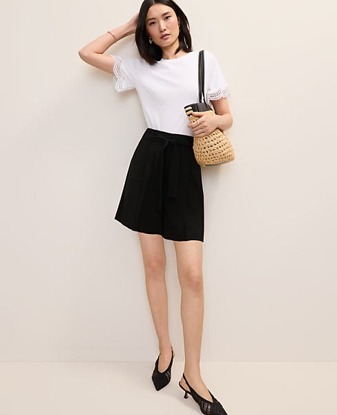 Pleated Paperbag Short