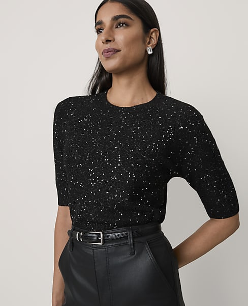 Sequin Modern Sweater Tee