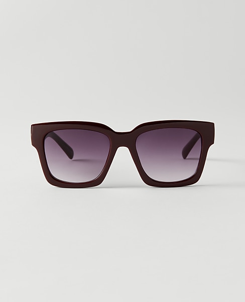 Oversized Curved Square Sunglasses