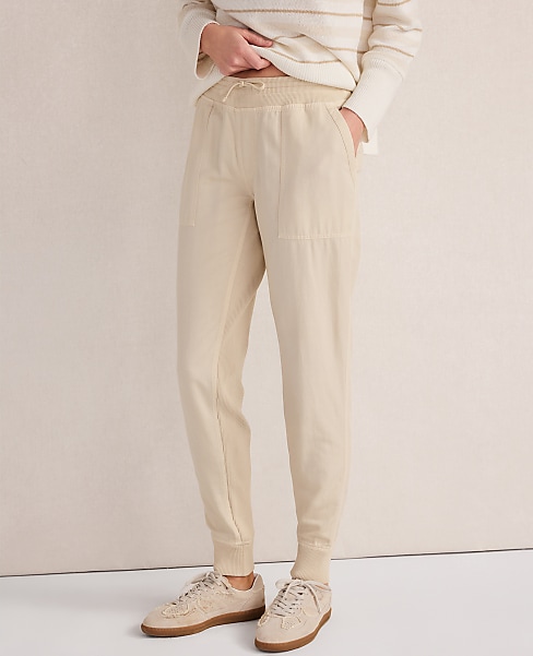 Cotton Twill Pants | Ann Taylor