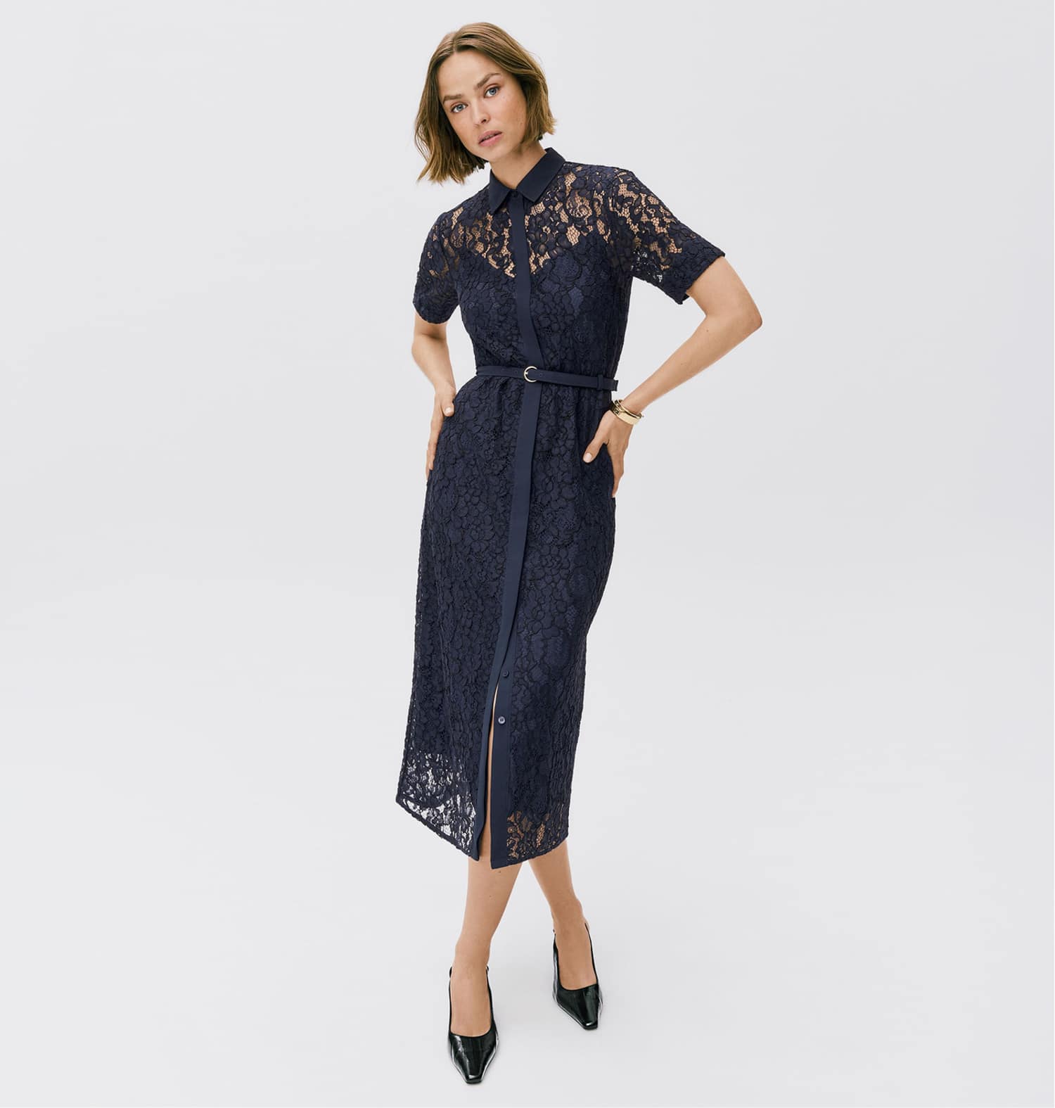 The Cinched Shirtdress