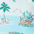 Petite Map Print Wrap Skirt